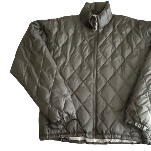 Steve & Barry's Mens Double Down Jacket XXL Diamond Print Goose Down - Picture 2 of 12